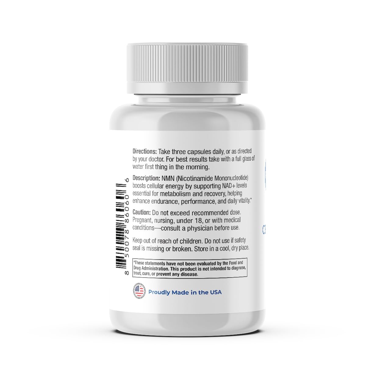 Perfect Vitamin Products NAD+ Cellular Boost – 500mg NMN Supplement for NAD+ Support, Cellular Energy, Brain Clarity & Anti-Aging – Longevity & Recovery Support – 90 Vegan Capsules (30 Servings) - Maple Wellness Supplements