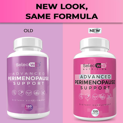 Perimenopause & Menopause Support Supplement for Women – Multi‑Symptom Relief with Black Cohosh & Red Clover Isoflavones | Ashwagandha Adaptogen & Herbal Blend | Hormone Balance Support | 120 Capsules - Maple Wellness Supplements