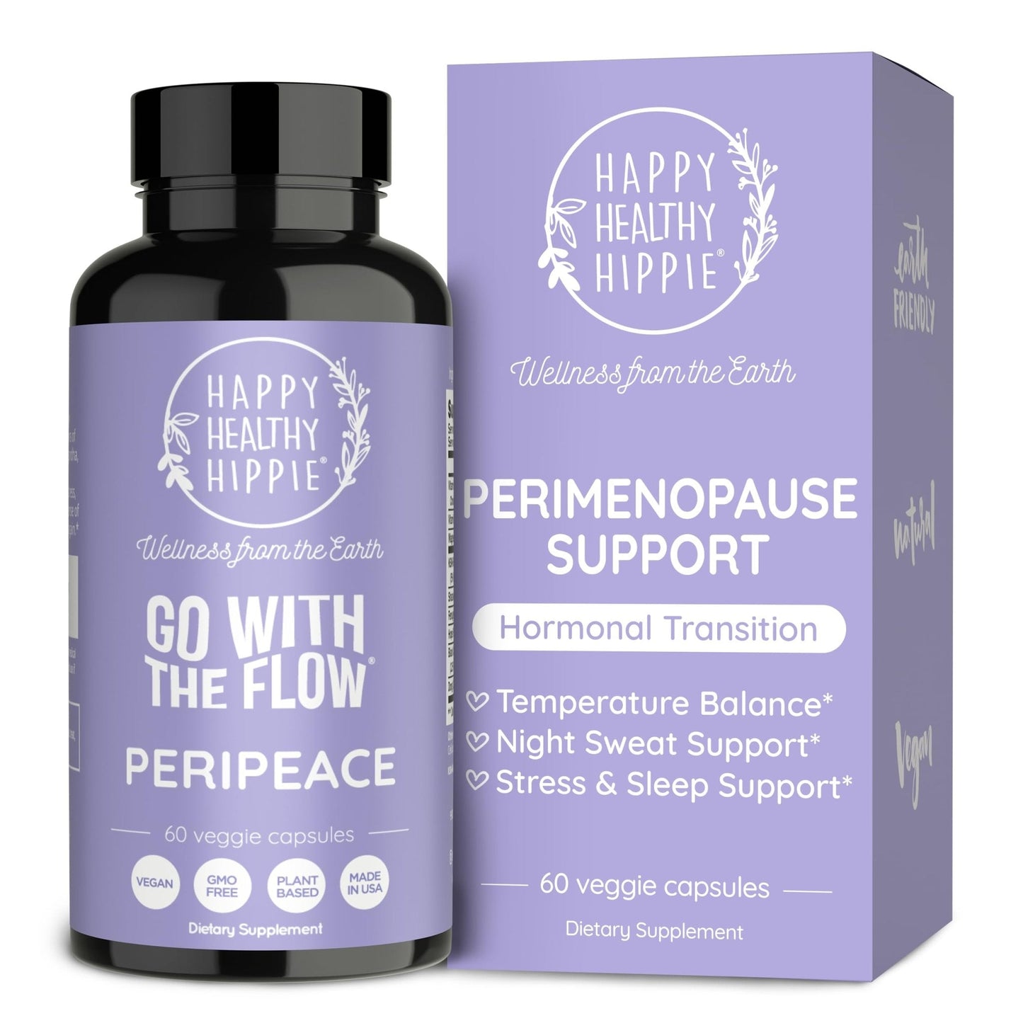 Perimenopause Supplements for Women | Hot Flash, Night Sweat, Mood & Sleep Support | Vegan Hormone Balance Capsules with KSM-66 Ashwagandha, Shatavari & Black Cohosh | Estrogen-Free, 60ct - Maple Wellness Supplements