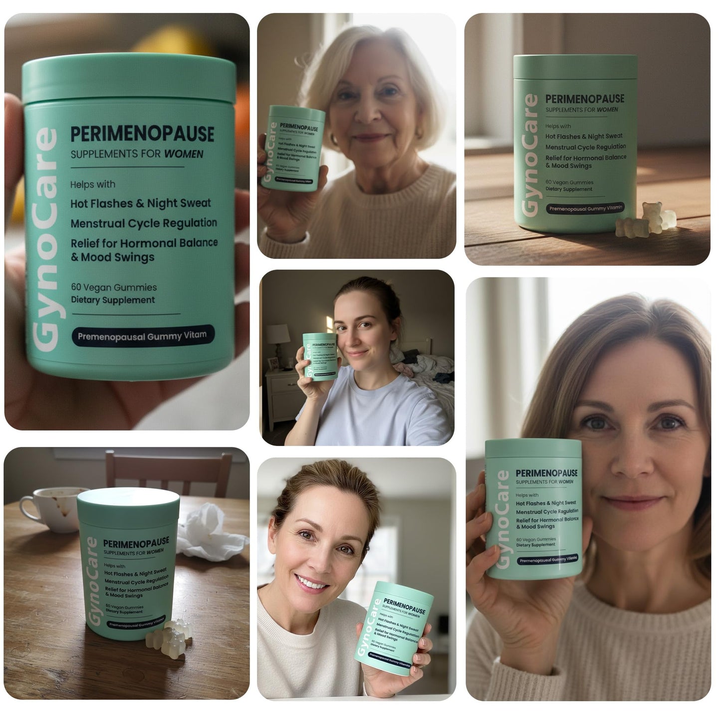 Perimenopause Supplements Women | Premenopausal Gummy Vitamins | Relief for Hormonal Balance & Mood Swings | Supports Menstrual Cycle Regulation | 60 Vegan Gummies - Maple Wellness Supplements