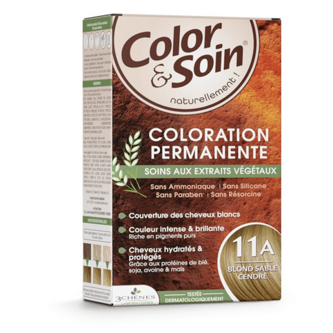 Permanent hair dye 11A sandy ash blond Color&Soin LES 3 CHENES - Maple Wellness Supplements