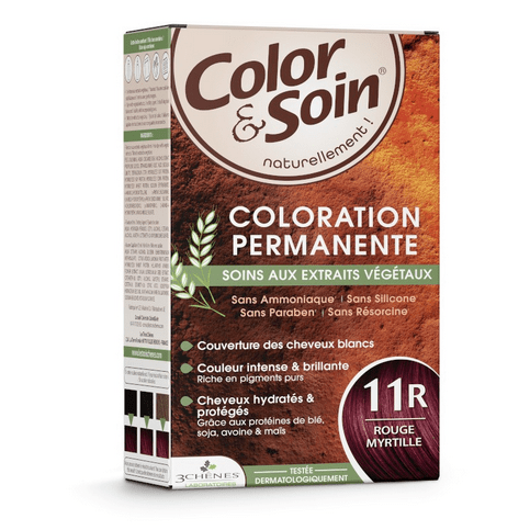 Permanent hair dye 11R bilberry red Color&Soin LES 3 CHENES - Maple Wellness Supplements