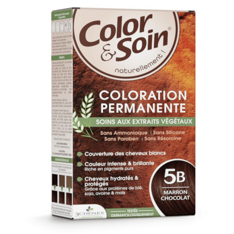 Permanent hair dye 5B chocolate brown Color&Soin LES 3 CHENES - Maple Wellness Supplements