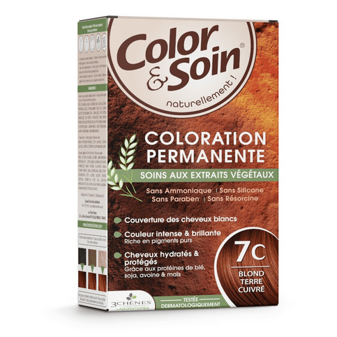 Permanent hair dye 7C terracotta blond Color&Soin LES 3 CHENES - Maple Wellness Supplements