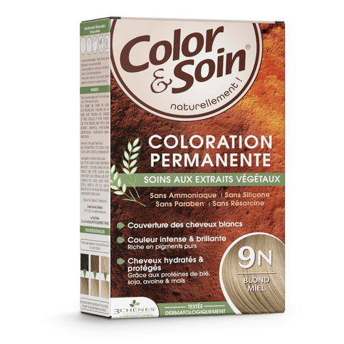 Permanent hair dye 9N honey blond Color&Soin LES 3 CHENES - Maple Wellness Supplements