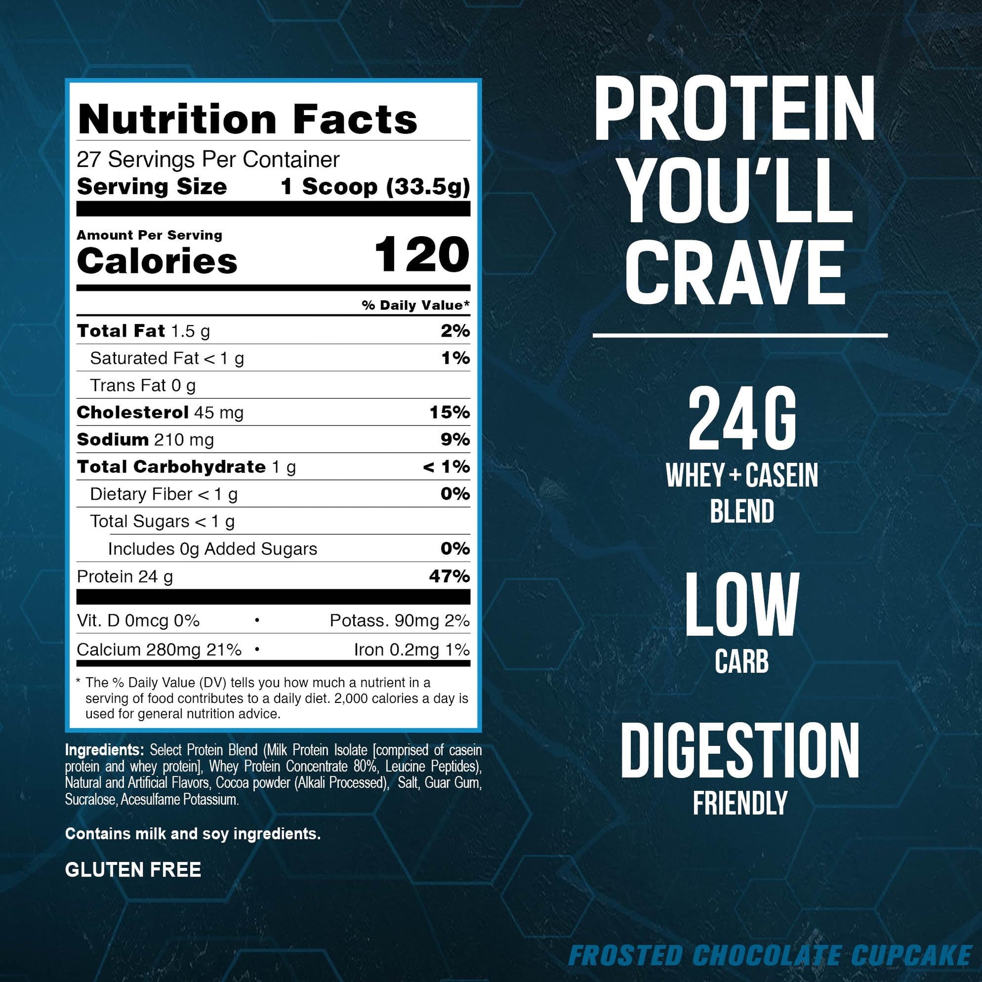 PEScience Select Low Carb Protein Powder, Chocolate Cupcake, 27 Serving, Keto - Maple Wellness Supplements