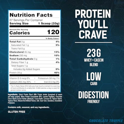 PEScience Select Low Carb Protein Powder, Chocolate Truffle, 27 Serving, Keto Friendly - Maple Wellness Supplements