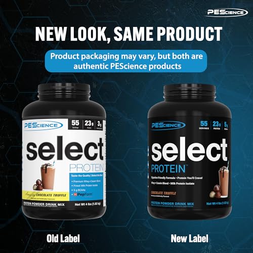 PEScience Select Low Carb Protein Powder, Chocolate Truffle, 27 Serving, Keto Friendly - Maple Wellness Supplements
