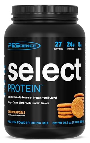 PEScience Select Low Carb Protein Powder, Snickerdoodle, 27 Serving, Keto Friendly - Maple Wellness Supplements