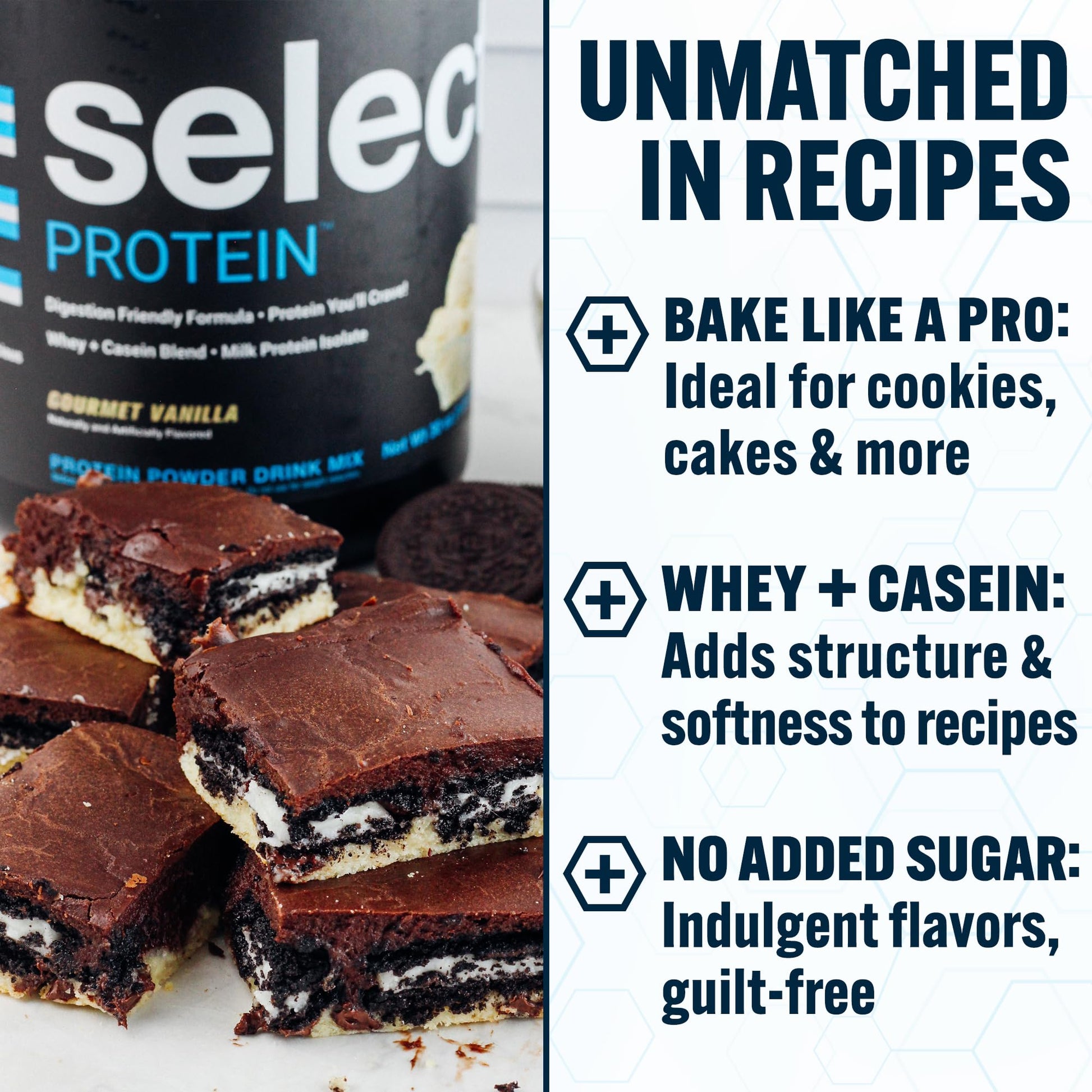 PEScience Select Protein Powder, Whey and Casein Blend, Lean Protein Powder for Women and Men, Low Calorie, Low Carb, Keto Friendly, Gluten Free, Gourmet Vanilla - 27 Servings - Maple Wellness Supplements
