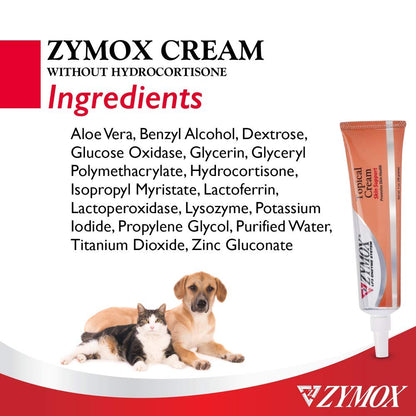 Pet King Brands ZYMOX Veterinarian Strength Topical Cream for Dogs and Cats, 1oz - Maple Wellness Supplements