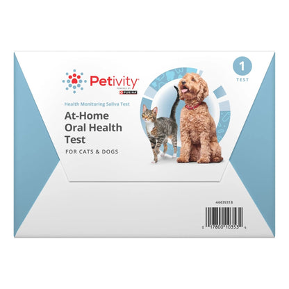 Petivity At-Home Oral Health Test for Cats & Dogs — 10-Second Dental Check Kit by Purina — Simple Saliva Swab to Detect Bad Breath & Gum Issues - (Pack of 1) - Maple Wellness Supplements