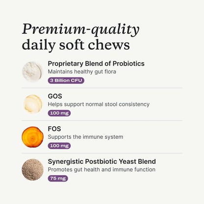 PetLab Co. Probiotics for Dogs, Support Gut Health, Occasional Diarrhea, Digestive Health & Seasonal Allergies - Salmon Flavor - Packaging May Vary - 30 Soft Chews - Maple Wellness Supplements
