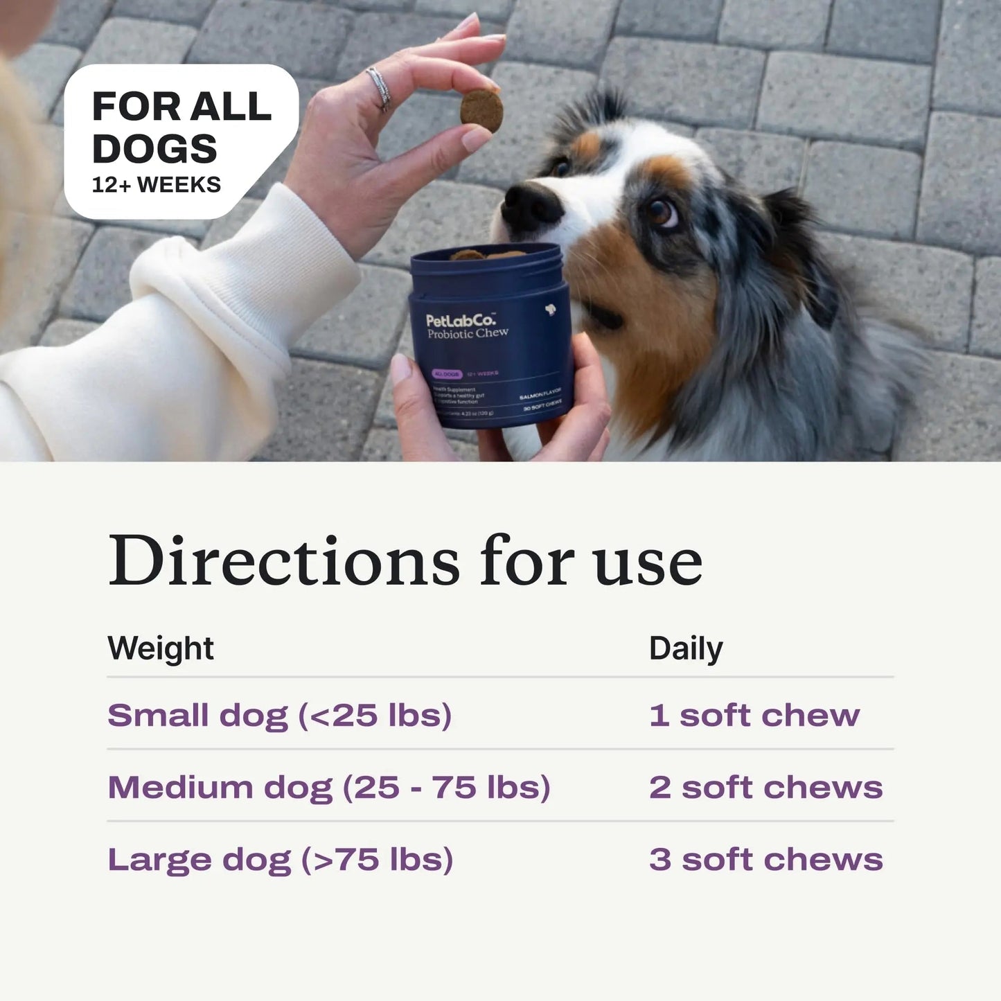 PetLab Co. Probiotics for Dogs, Support Gut Health, Occasional Diarrhea, Digestive Health & Seasonal Allergies - Salmon Flavor - Packaging May Vary - 30 Soft Chews - Maple Wellness Supplements