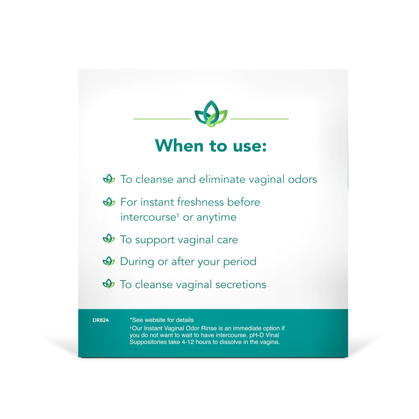 pH-D Feminine Health Support - Instant Odor Rinse with Boric Acid for Vaginal Odor - Vegan, Paraben-Free, Cruelty-Free, 6 Fl Oz Total, (3 Fl Oz, Pack of 2) - Maple Wellness Supplements