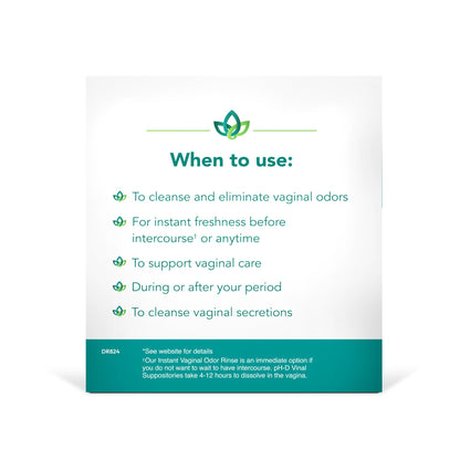 pH-D Feminine Health Support - Instant Odor Rinse with Boric Acid for Vaginal Odor - Vegan, Paraben-Free, Cruelty-Free, 6 Fl Oz Total, (3 Fl Oz, Pack of 2) - Maple Wellness Supplements