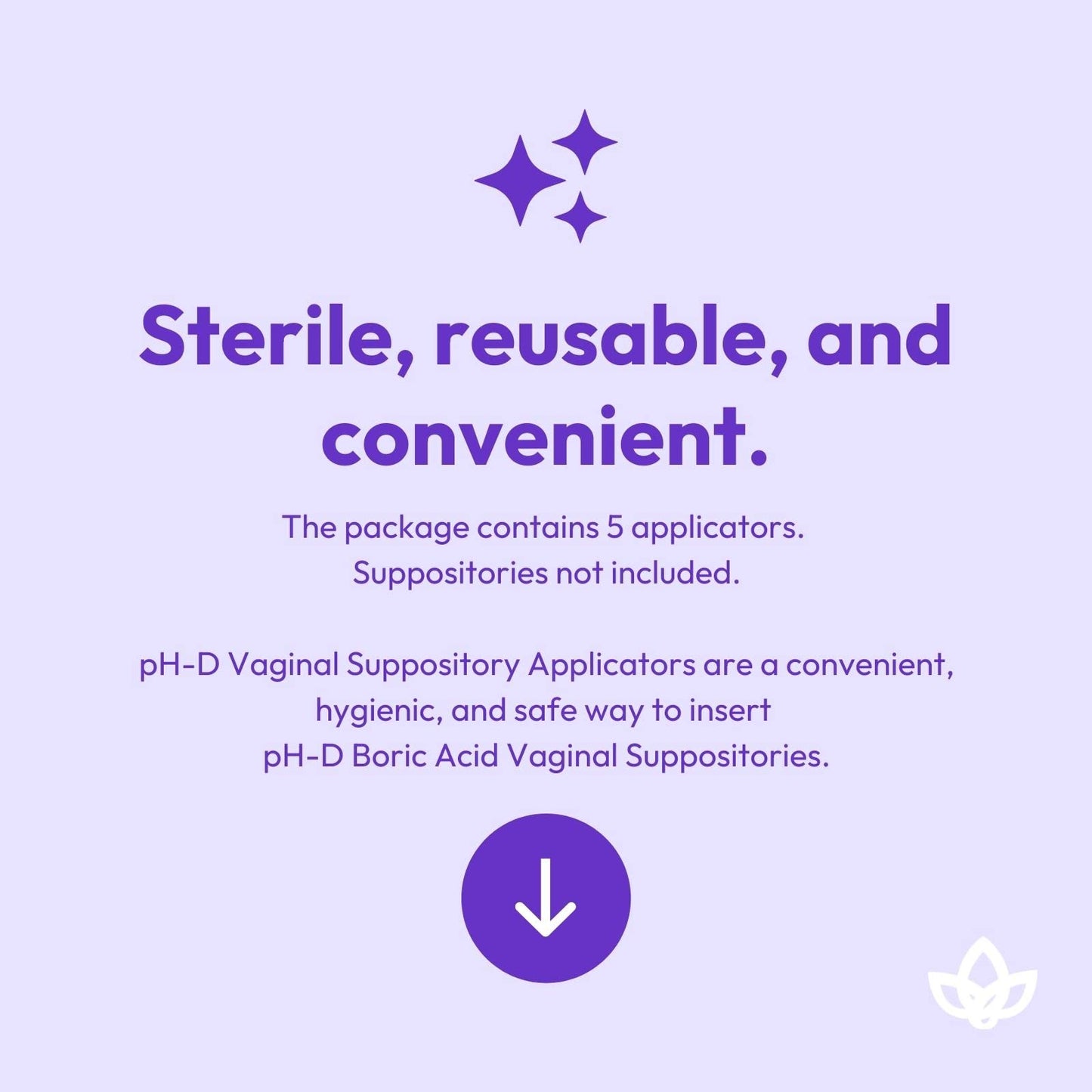 pH-D Feminine Health - Vaginal Suppository Applicators, Ideal for Boric Acid Suppositories, Reusable, Fits Most Vaginal Suppositories, Made in The USA - 5 Count… - Maple Wellness Supplements