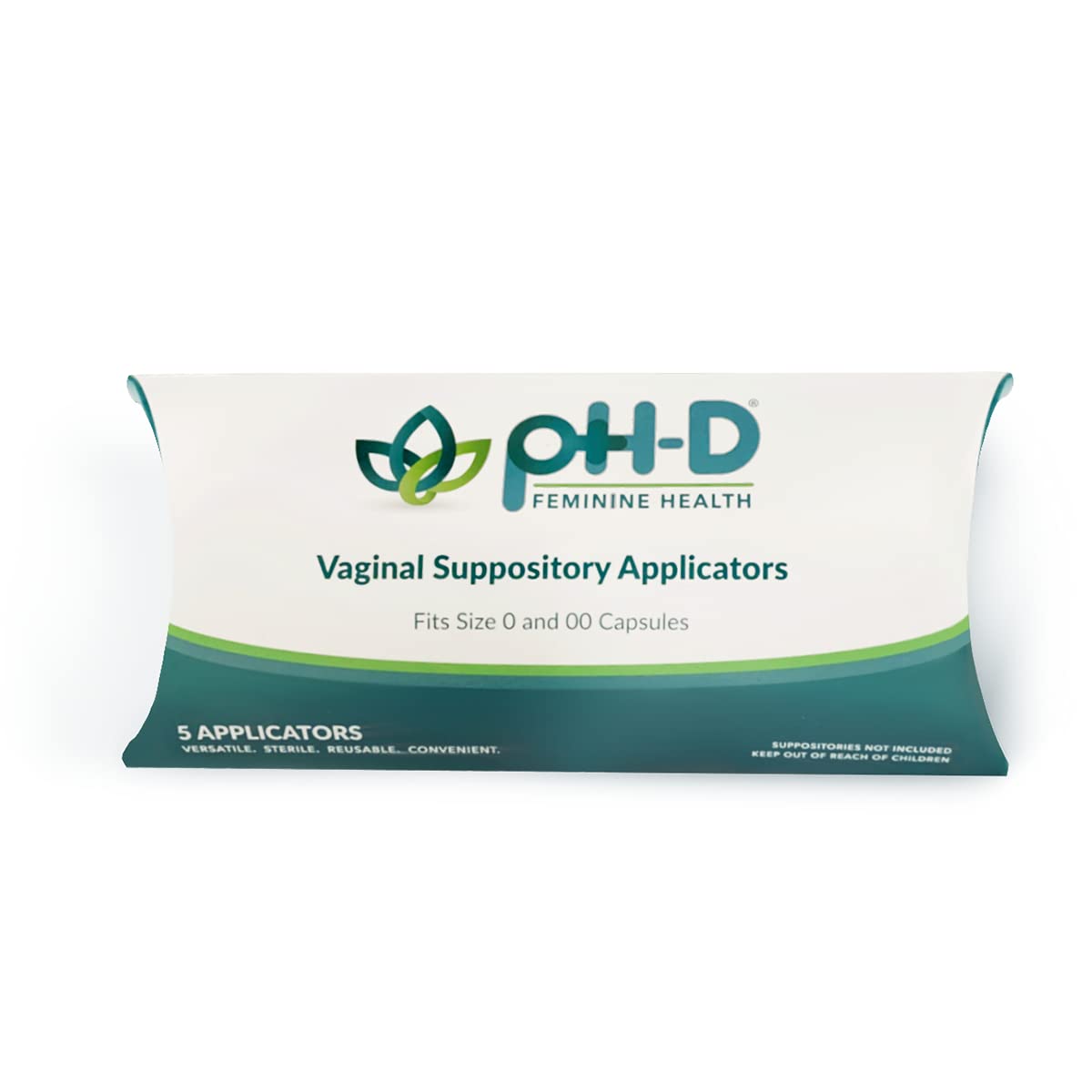 pH-D Feminine Health - Vaginal Suppository Applicators, Ideal for Boric Acid Suppositories, Reusable, Fits Most Vaginal Suppositories, Made in The USA - 5 Count… - Maple Wellness Supplements