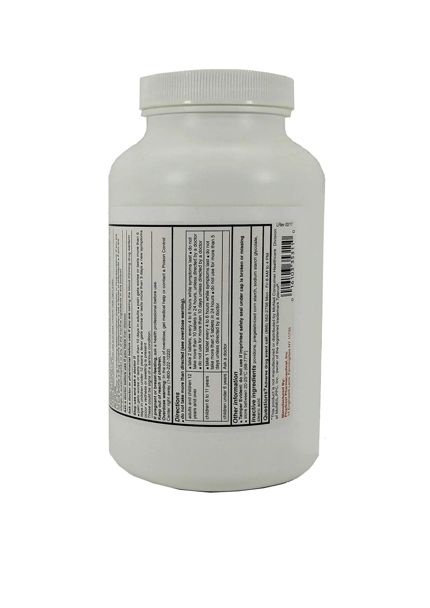 Pharbest Acetaminophen 325 mg 1000 Count Tablets - Maple Wellness Supplements