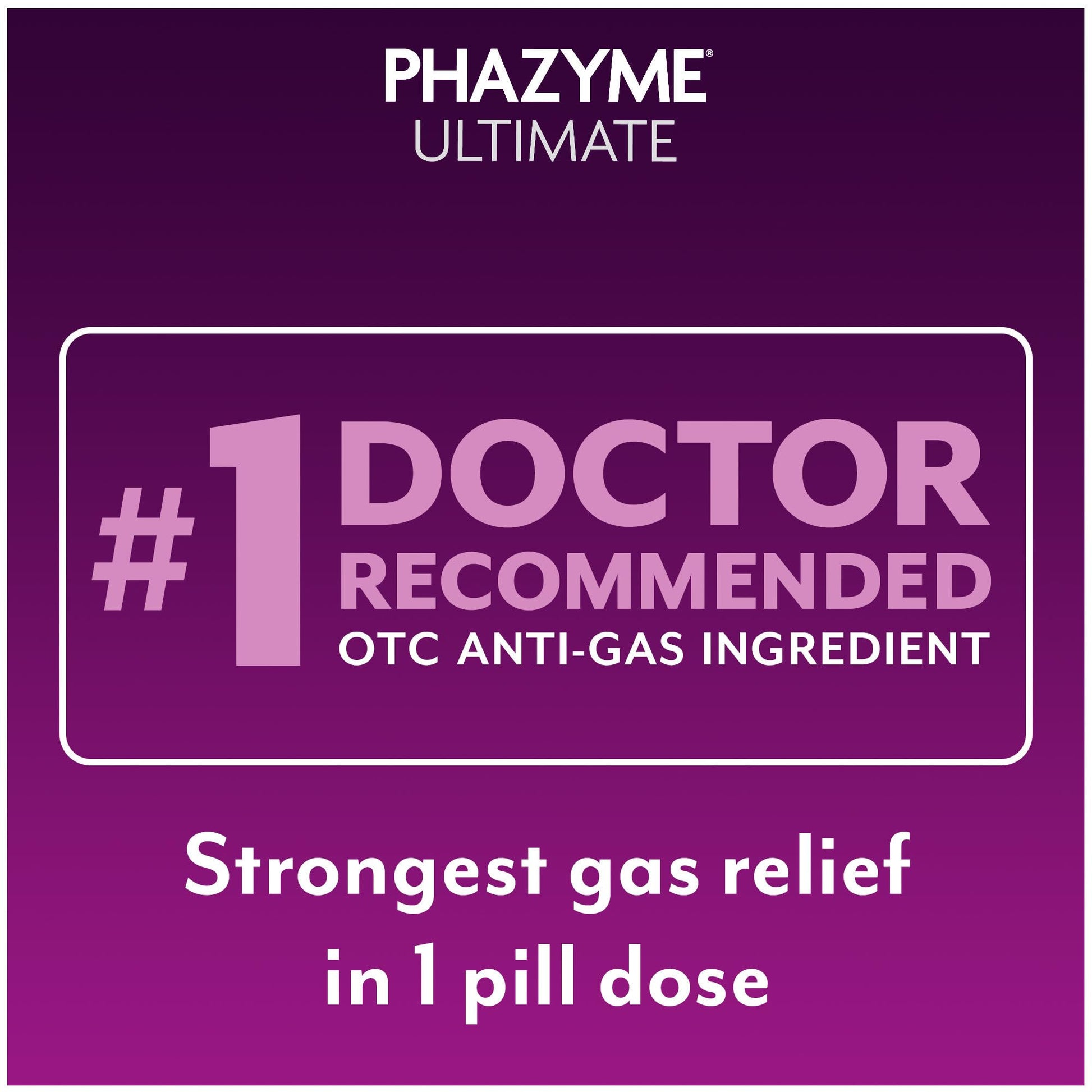 Phazyme Ultimate Strength Anti-Gas 500 mg Simethicone Gas Relief for Adults, Fast Gels Quickly Ease Bloating, Pressure and Discomfort, 20 Count - Maple Wellness Supplements