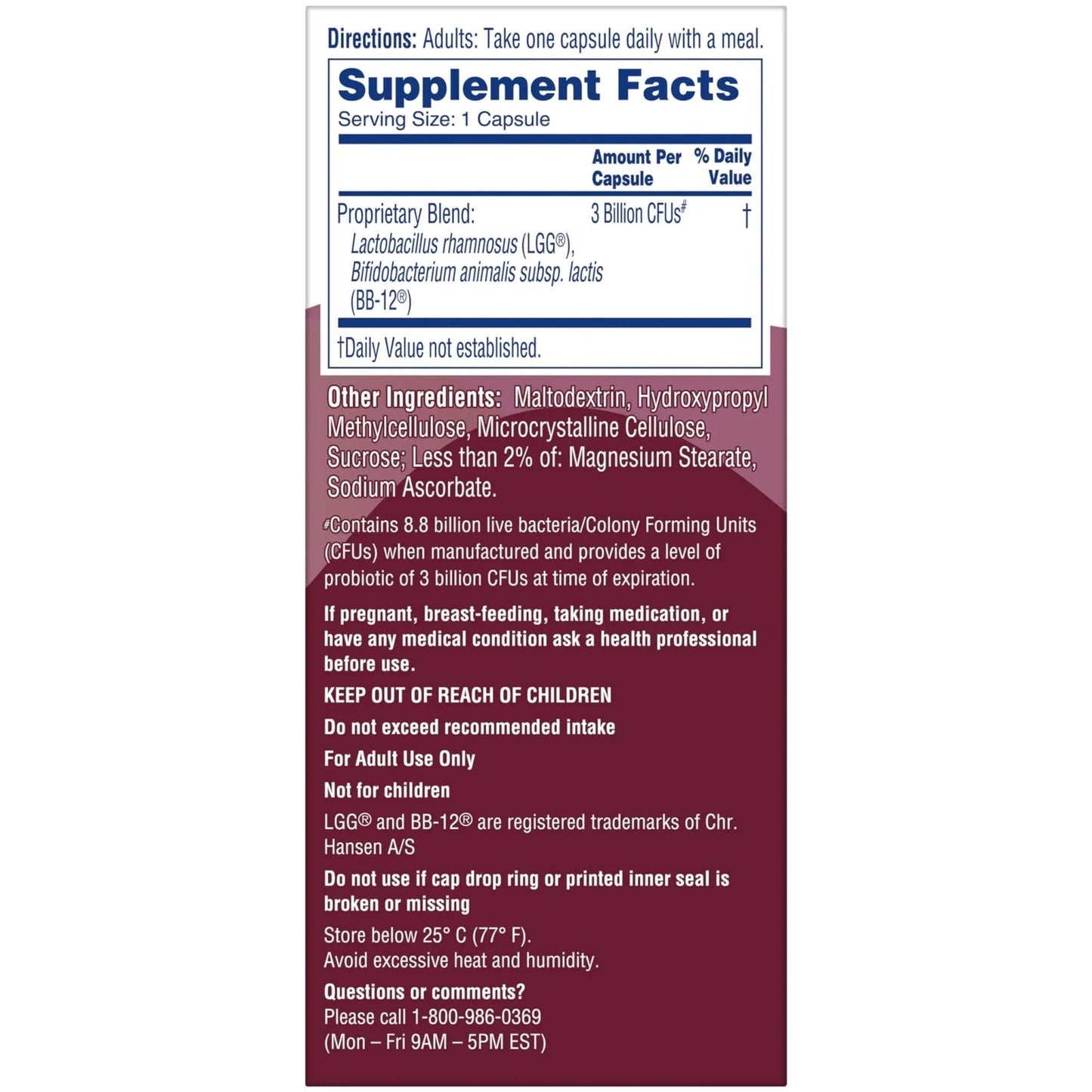 Phillips' Colon Health Daily Probiotic Capsules, 4-in-1 Symptom Defense to help defend against Occasional Gas, Bloating, Constipation, and Diarrhea, Daily Supplement, 60 Count - Maple Wellness Supplements