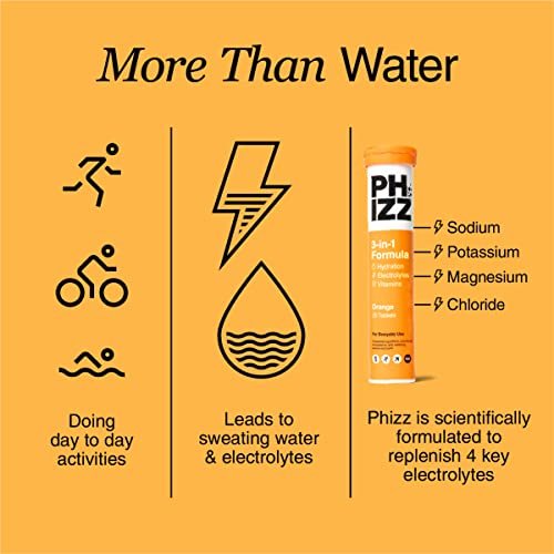 Phizz Electrolytes, Multivitamin & Hydration Tablets - 20 Effervescent Rehydration Electroly - Maple Wellness Supplements