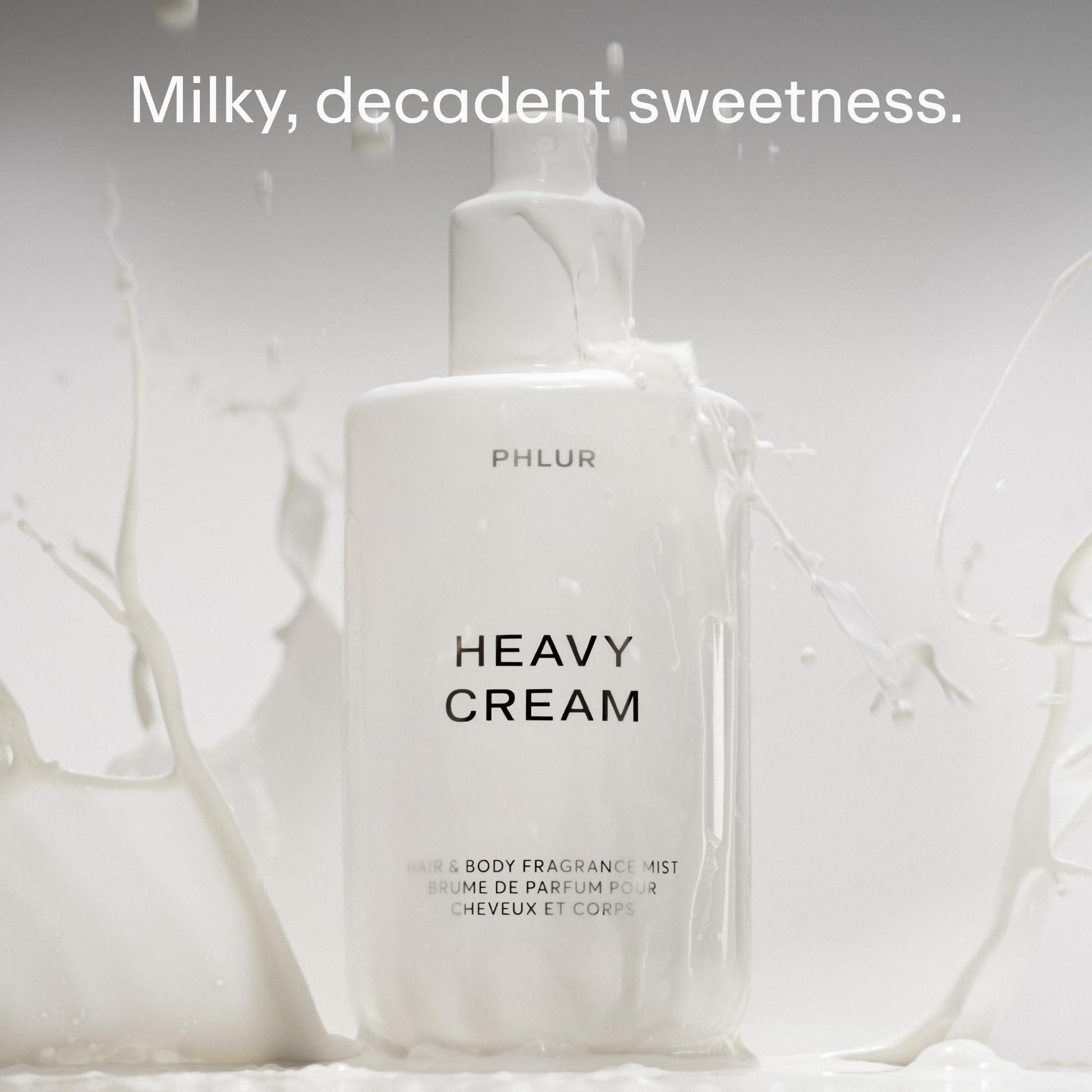 PHLUR Heavy Cream Body Mist, 8 Fl Oz – Hair and Body Perfume for Women, Gourmand Vanilla Body Spray with Marshmallow, Coconut Cream & Citrus Fragrance - Maple Wellness Supplements