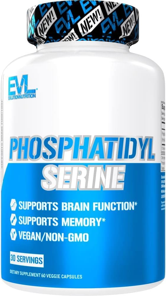 PhosphatidylSerine Nootropics Brain Support Supplement - Advanced Anti Aging Brain Health Supplement for Adults - Memory and Focus with Phosphatidylserine 300mg - EVL Vegan Non-GMO - Maple Wellness Supplements