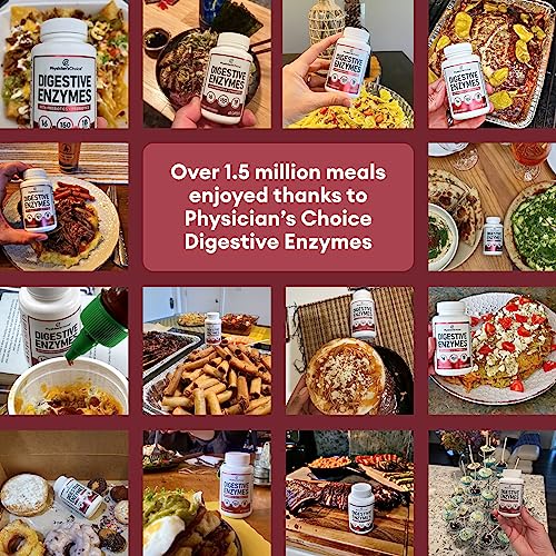 Physician's CHOICE Digestive Enzymes - Multi Enzymes, Organic Prebiotics & Probiotics - Maple Wellness Supplements