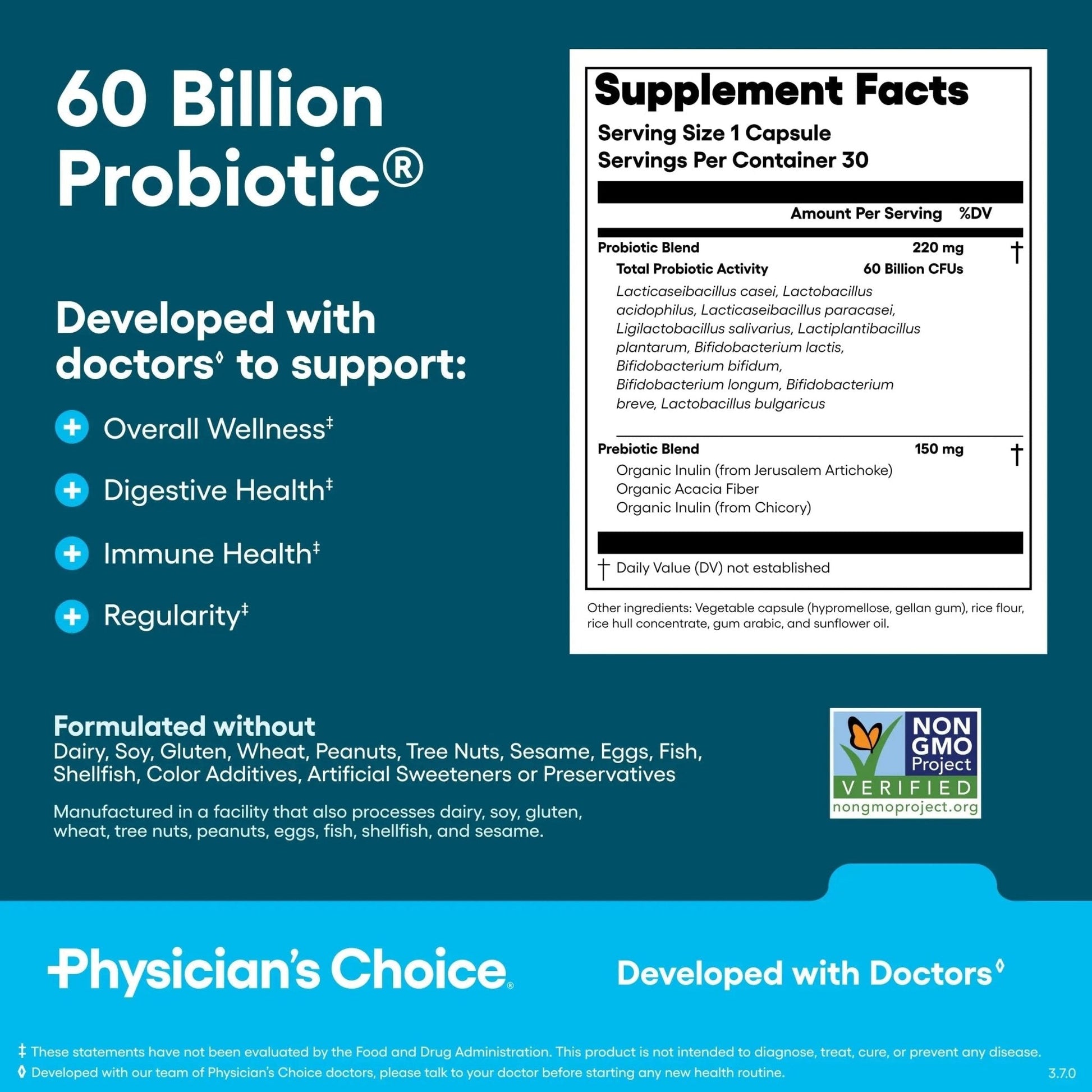 Physician's CHOICE Gut Guardian Bundle: Advanced Bloating & Digestion Support with 60 Billion Probiotic, Digestive Enzymes & Bloat + Gas Probiotic - Daily Gut Health Support for Women and Men - Maple Wellness Supplements