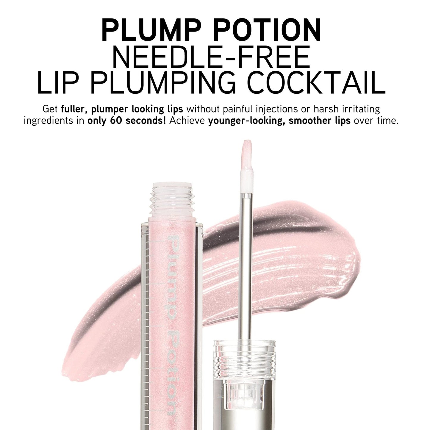 Physicians Formula Plump Potion™ Needle-Free Lip Plumping Cocktail Lip Gloss, Pink Crystal Potion, Hypoallergenic, Fragrance Free, Dermatologist Approved - Maple Wellness Supplements