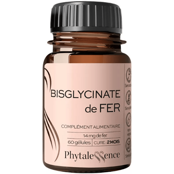 Phytalessence Iron Bisglycinate 60 capsules - Maple Wellness Supplements