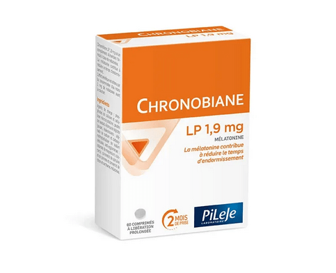 PILEJE - Chronobiane LP 1.9mg : Prolonged-Release Melatonin for Sleep Support 60 Tablets - Maple Wellness Supplements