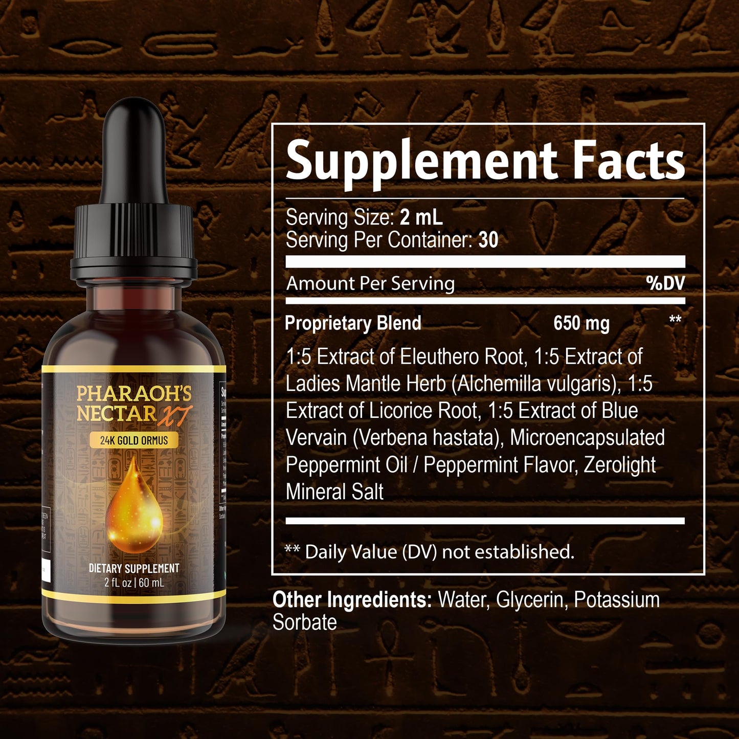 Pineal XT Gold + Pharaoh's Nectar - Pineal Gland Supplement Bundle – 24K Monoatomic Gold Ormus Drops, Pineal Gland Decalcification, Third Eye Awakening, Focus, Energy & Manifestation - Maple Wellness Supplements
