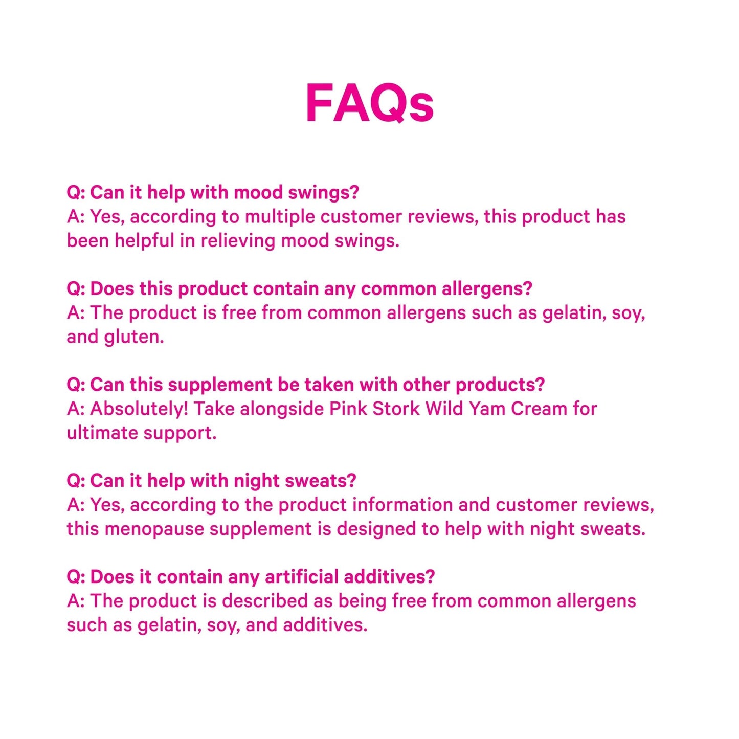 Pink Stork Menopause Support for Women - Hot Flash, Mood, Sleep, Weight, Cortisol & Hormonal Balance - Vegan, Estrogen-Free Perimenopause Relief - Ashwagandha, Maca - 60 Capsules - Maple Wellness Supplements