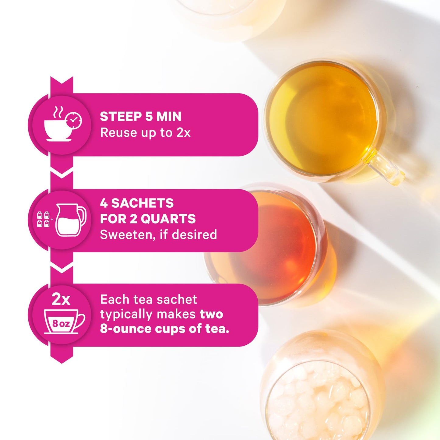 Pink Stork Organic PMS Tea for Hormone Balance, Mood Swings, Bloating, and Period Regularity - 8 Herbs - Vitex, Red Raspberry Leaf, Chamomile - Caffeine-Free - 15 Sachets, Hot or Iced - Maple Wellness Supplements