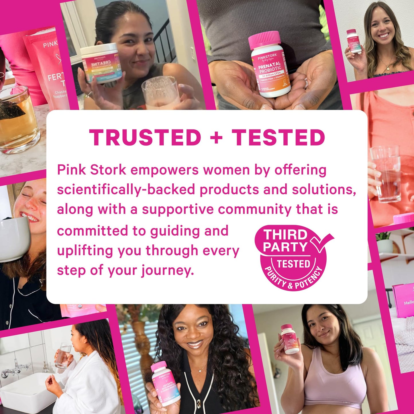 Pink Stork Postpartum Mood Support - Postnatal Hormone Balance for Women - Breastfeeding Friendly - Stress & Cognitive Support, New Mom Essentials - Ashwagandha, Chamomile, & Vitamin D, 60 Capsules - Maple Wellness Supplements