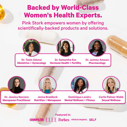 Pink Stork Premium Fertility Gummies | Fertility Supplements for Women with CoQ10, Myo-Inositol + Prenatal Vitamins | Conception Support | Hormone Balance for Women, Ovarian Care - 60 Gummies - Maple Wellness Supplements