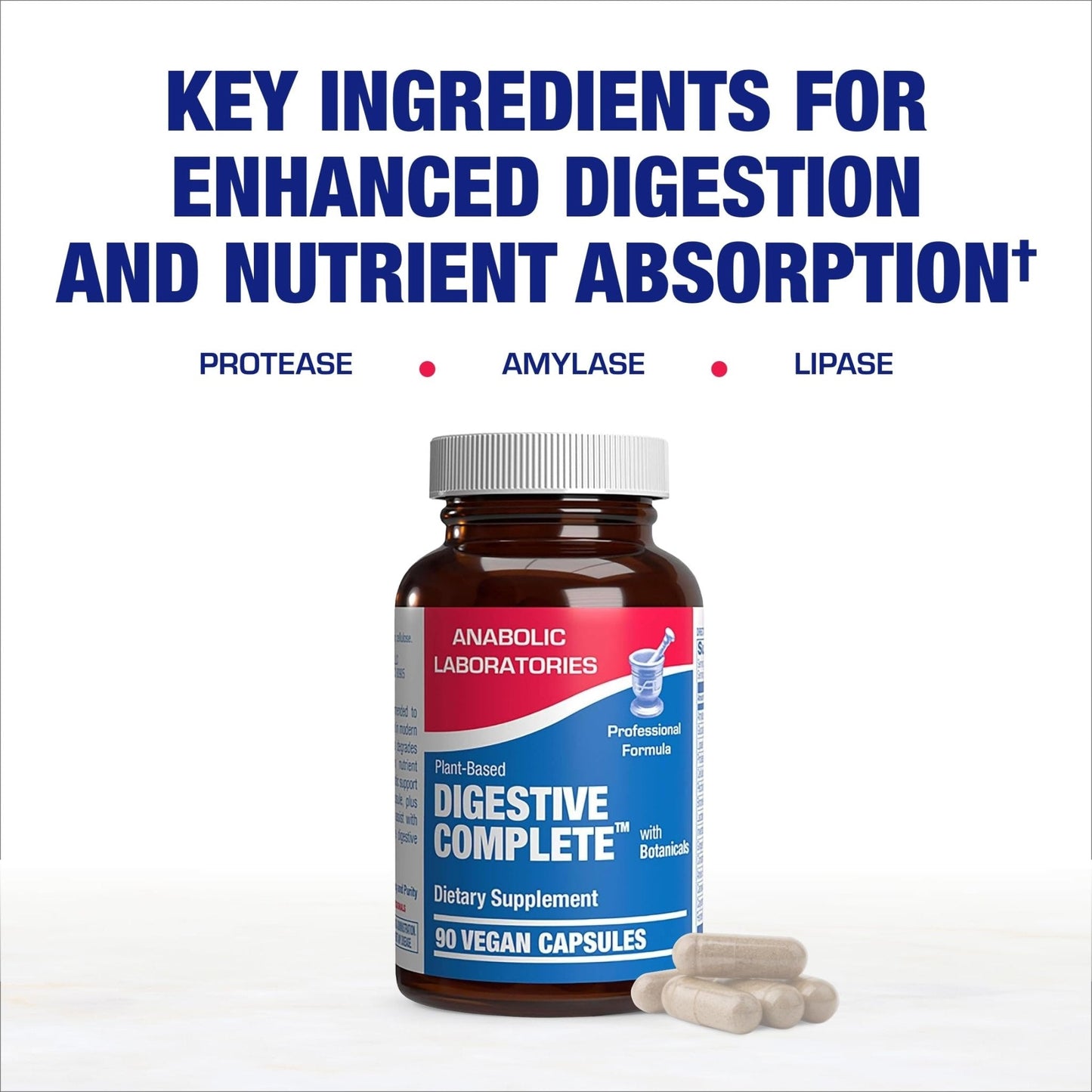 Plant Based Multi Digestive Enzymes Supplement - Clinically Formulated Digestion Supplement with Soothing Herbs and Enzymes for Women and Men - Maple Wellness Supplements