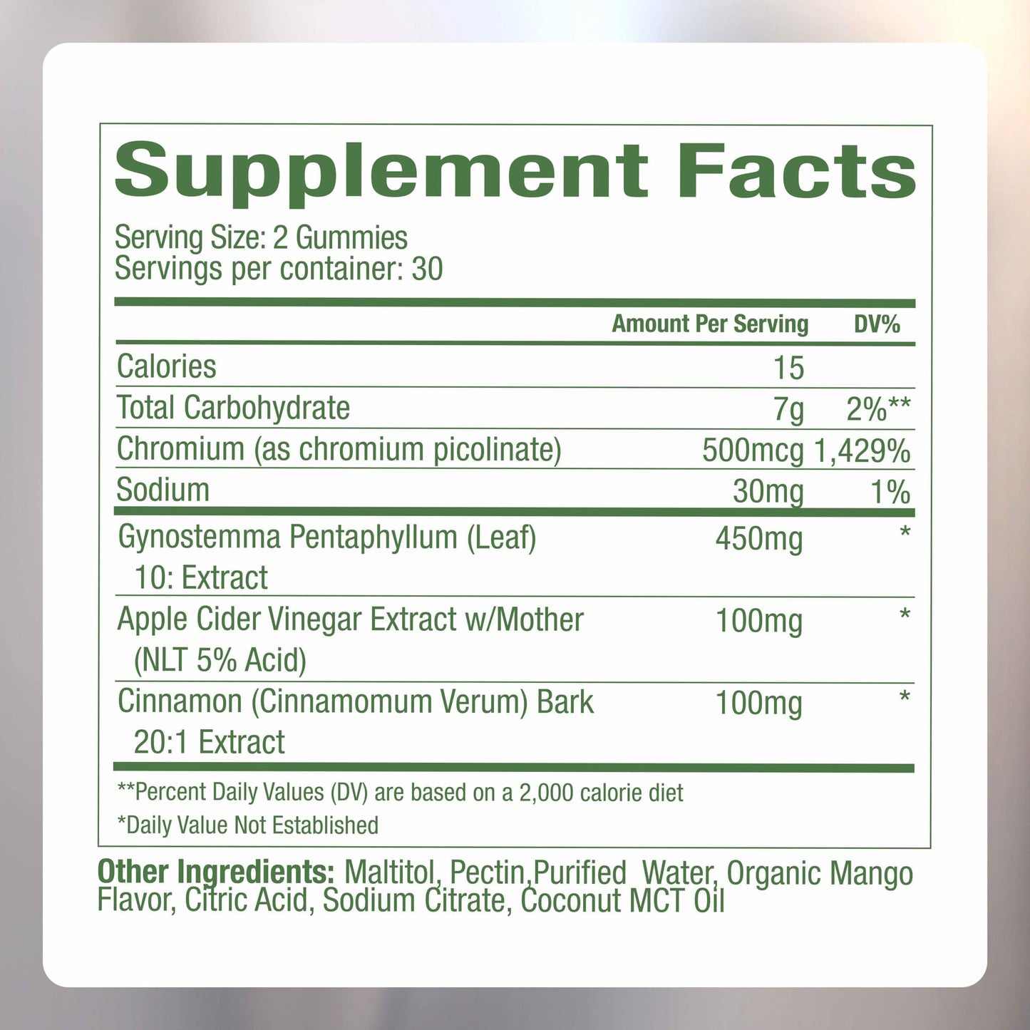 Plant People WonderBurn Metabolism & Cravings Control Gummies, Zero Sugar, Ripe Mango Flavor (60 Count) - Maple Wellness Supplements