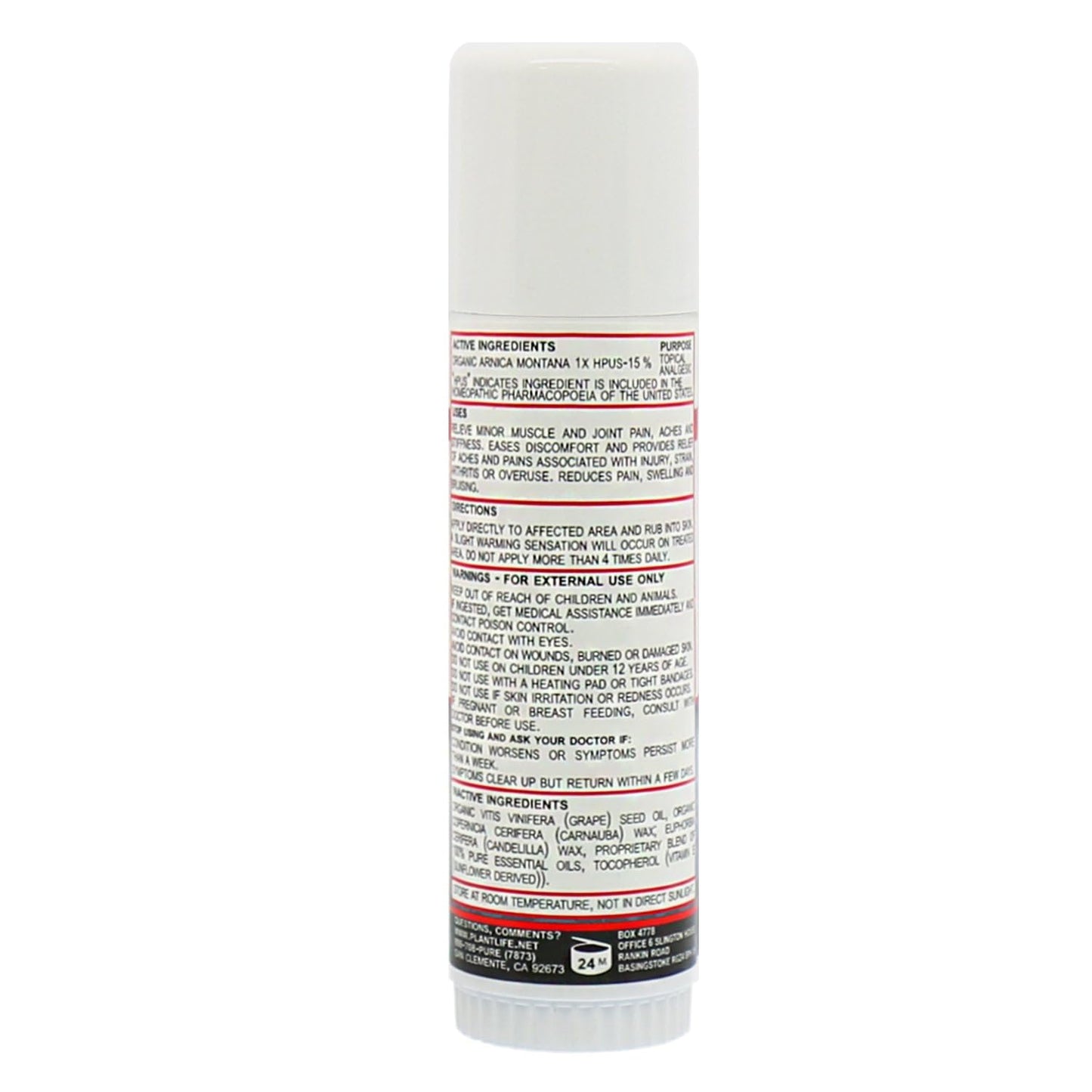 Plantlife Arnica Relieve Balm - Made with Arnica and 100% Pure Essential Oils - Relieve Products are a Homeopathic Solution for Everyday Use - Works Quickly and Effectively - Made in California - Maple Wellness Supplements