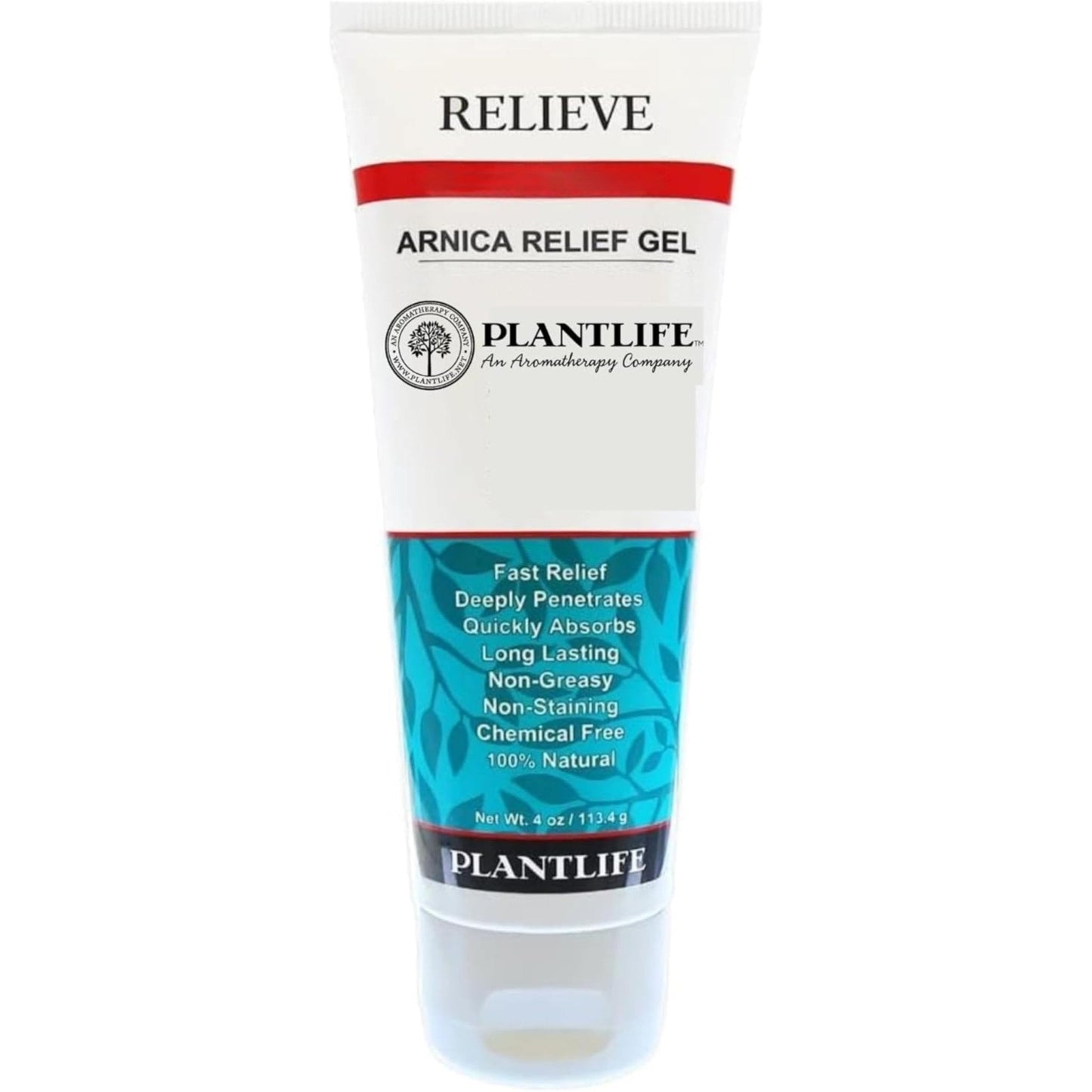 Plantlife Arnica Relieve Gel - Made with Arnica and 100% Pure Essential Oils - Relieve Products are a Homeopathic Solution for Everyday Use - Works Quickly and Effectively - Made in California - Maple Wellness Supplements