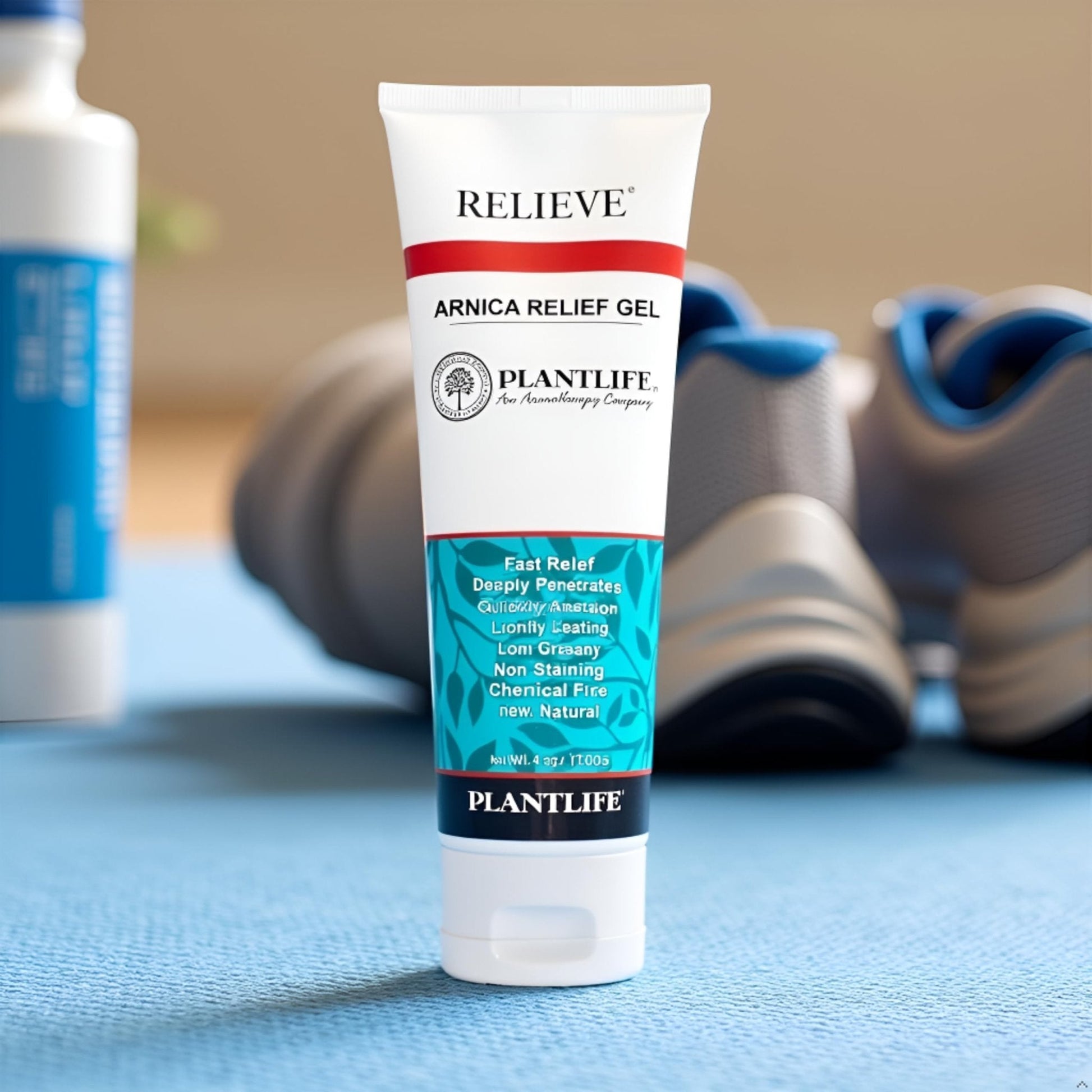 Plantlife Arnica Relieve Gel - Made with Arnica and 100% Pure Essential Oils - Relieve Products are a Homeopathic Solution for Everyday Use - Works Quickly and Effectively - Made in California - Maple Wellness Supplements