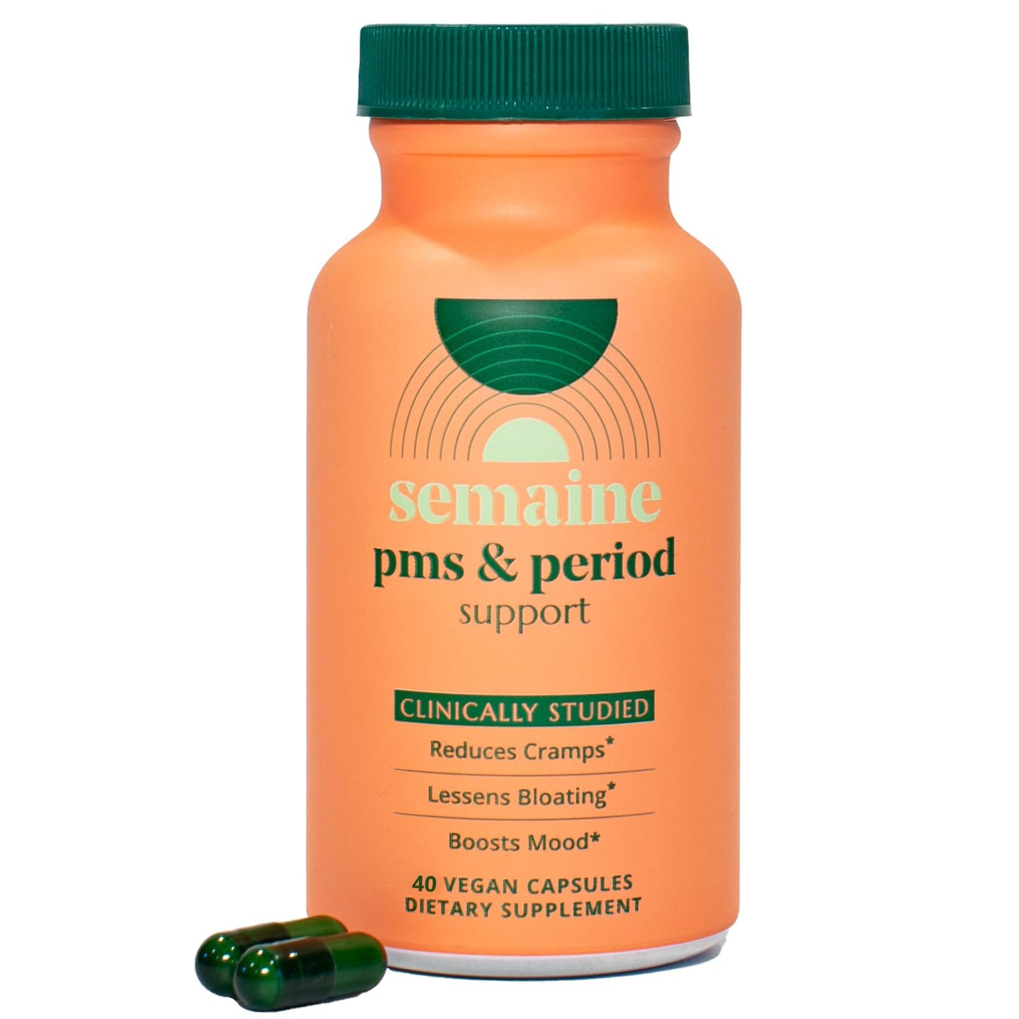 PMS & Period Relief - Menstrual Cramp Relief: No More Period Cramps, Mood Swings, or Bloating. PMS Supplement for Happy Hormones and Period Relief. (40 Count) - Maple Wellness Supplements