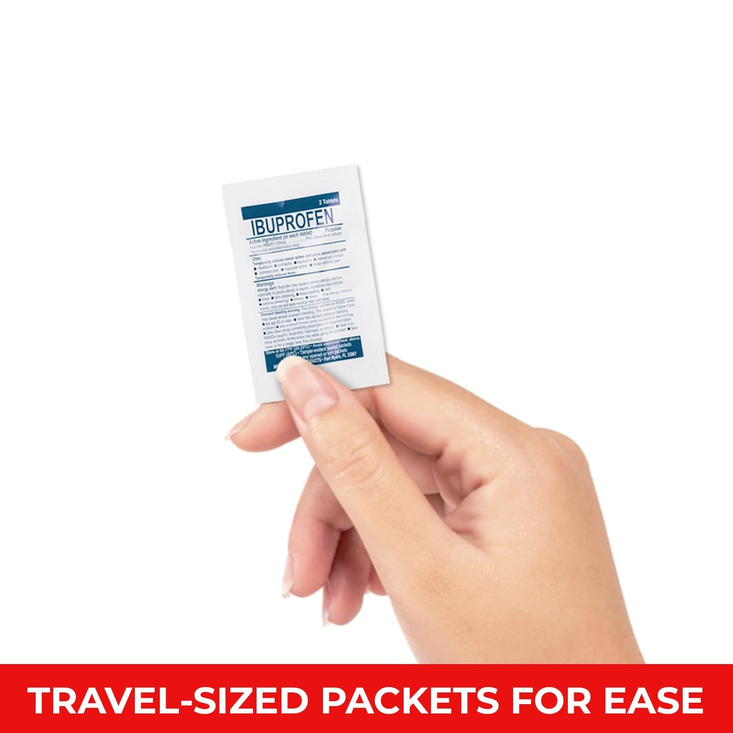 Pocket RX Mini Travel Medicine Kit – TSA-Approved First Aid Pouch with 10 Essential OTC Medications for Headache, Pain, Allergy, Upset Stomach & More – Compact, USA Made (17 Tablets) - Maple Wellness Supplements