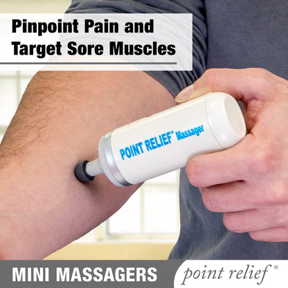 Point Relief 14-1050 Mini Massager for Handheld Targeted Massage Therapy Relieve Muscle Pain - Maple Wellness Supplements