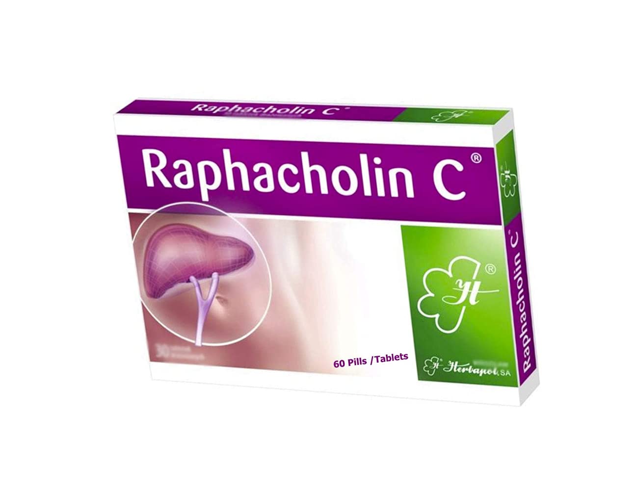 Polpharma RAPHACHOLIN C N30 x 2 Pills/Tablets (Total 60) - Made in Poland & Language - Maple Wellness Supplements