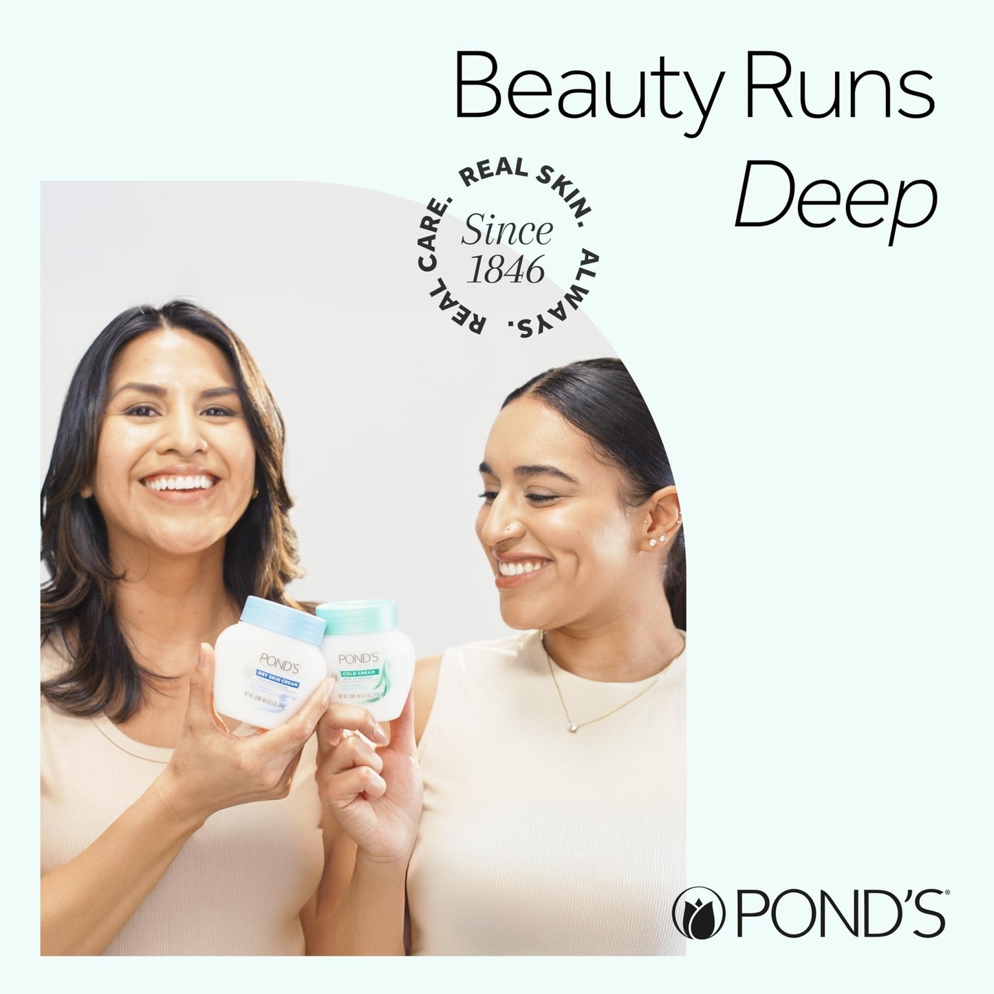 Pond's Nourishing Moisturizing Cream, Crema S, Fragrance Free, Ivory, 14.1 Oz - Maple Wellness Supplements