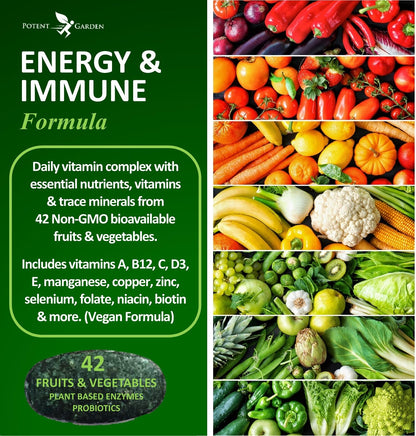 Potent Garden Daily Nutrition Bundle – Superfood Greens + Multivitamin - Maple Wellness Supplements