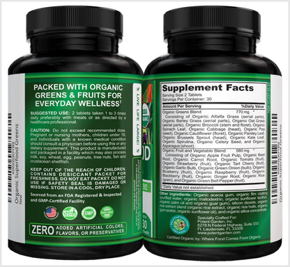 Potent Garden Daily Nutrition Bundle – Superfood Greens + Multivitamin - Maple Wellness Supplements